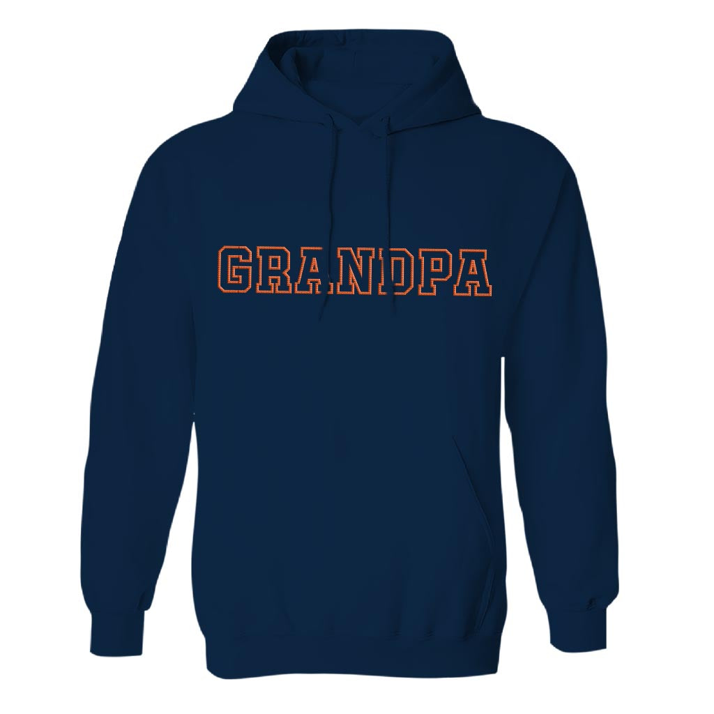 Custom Name - Personalized Grandpa Embroidered Hoodie