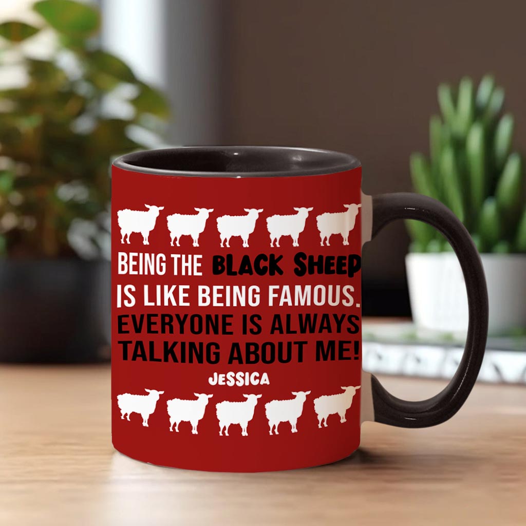 Being The Black Sheep - Personalized Family Accent Mug