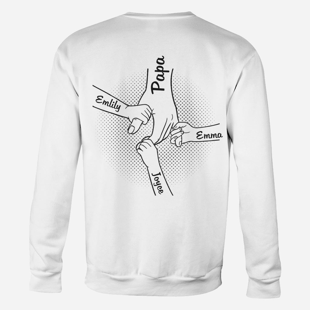 Hand in Hand I Will Always Protect You - Personalized Family All Over Shirt