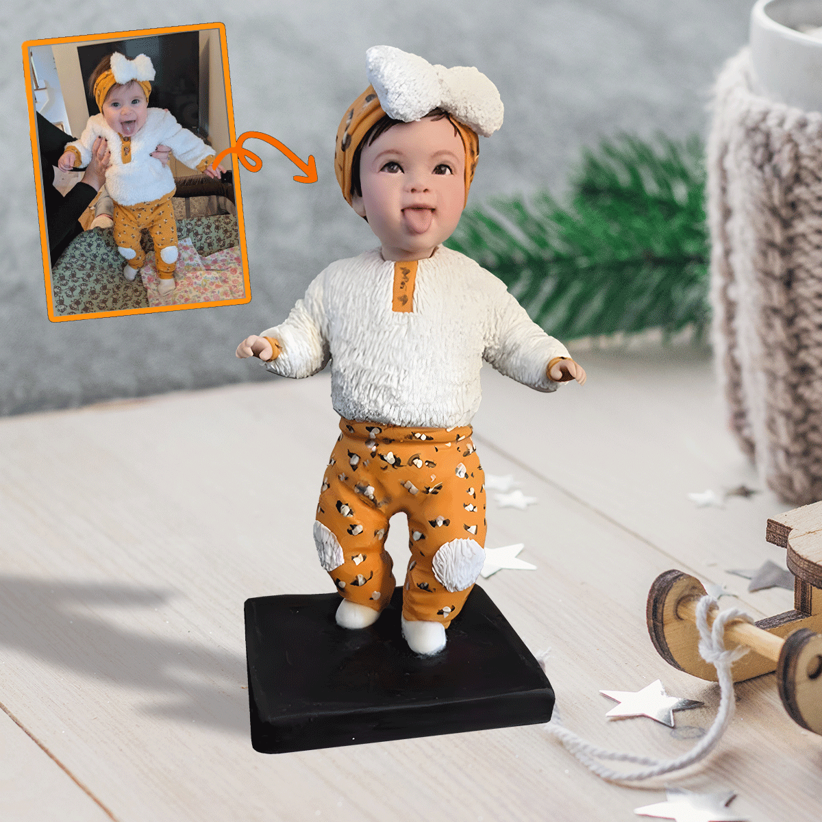 Cute Baby - Gift for Newborn - Personalized Bobblehead