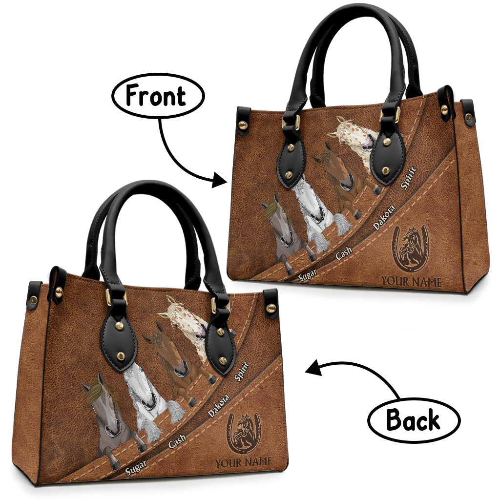 Love Horse - Personalized Horse Leather Handbag