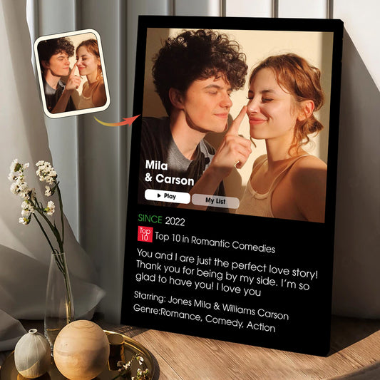 Our Romance Movie - Personalized Couple Canvas And Poster