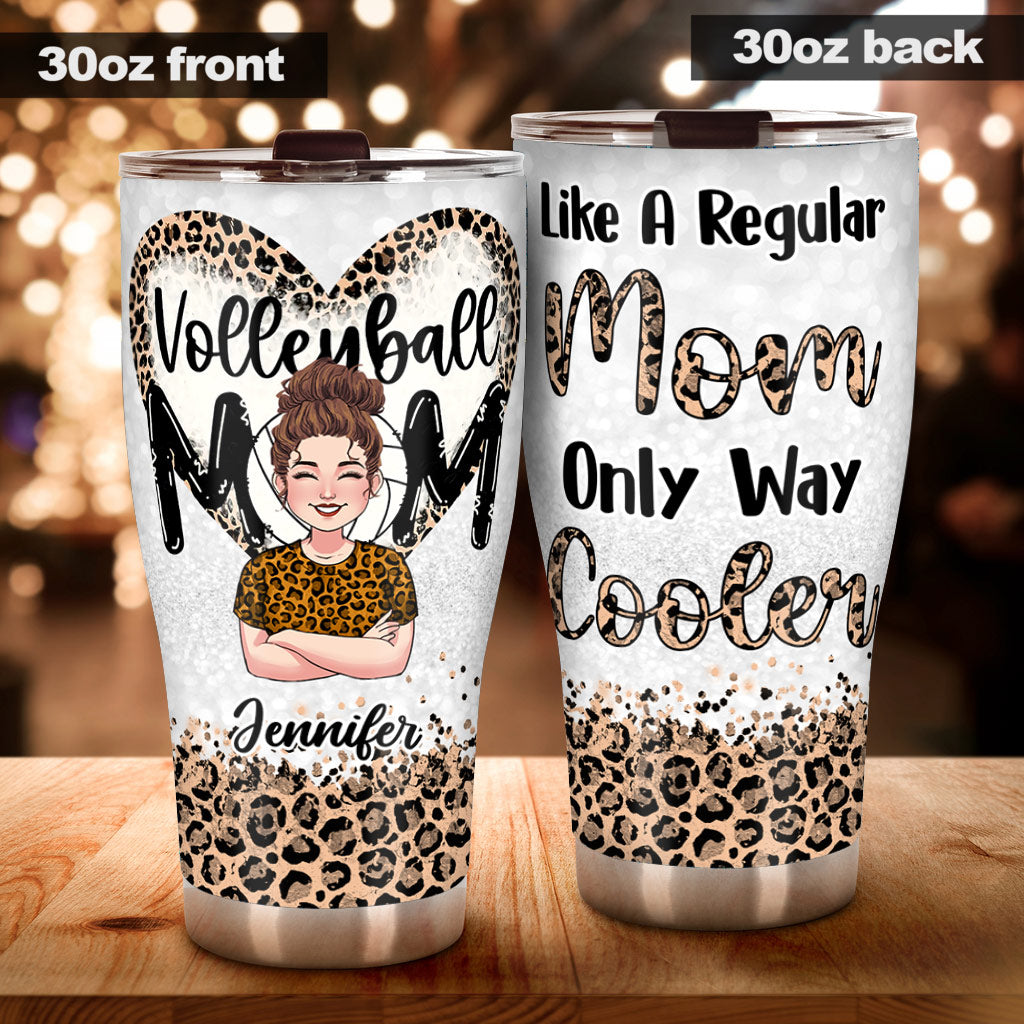 Volleyball Mom - Personalized Volleyball Tumbler
