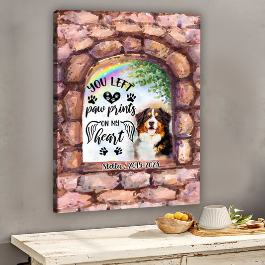 No Longer By My Side - Personalized Dog Canvas And Poster