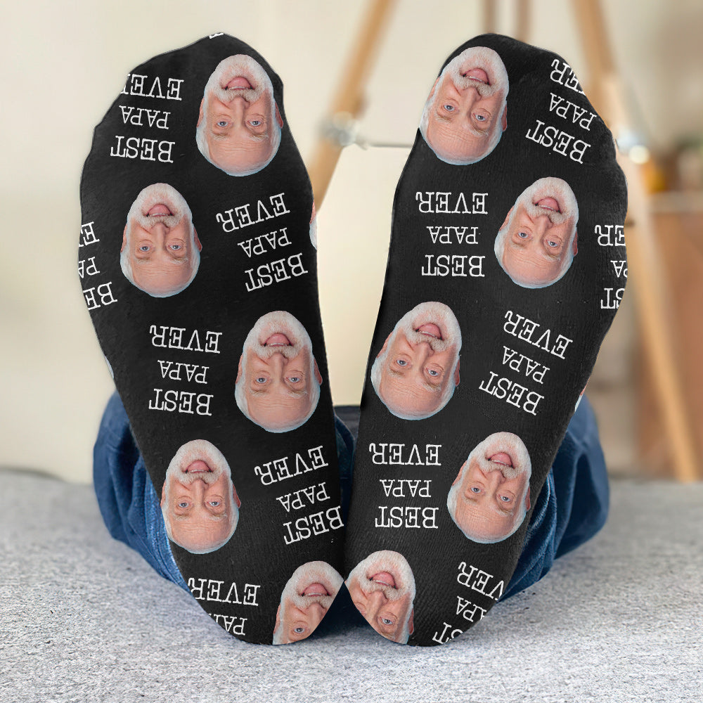Custom Face - Personalized Grandpa Socks