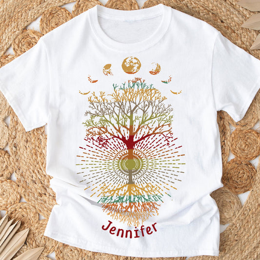 Yoga Tree – Personalisiertes Yoga-T-Shirt und Hoodie