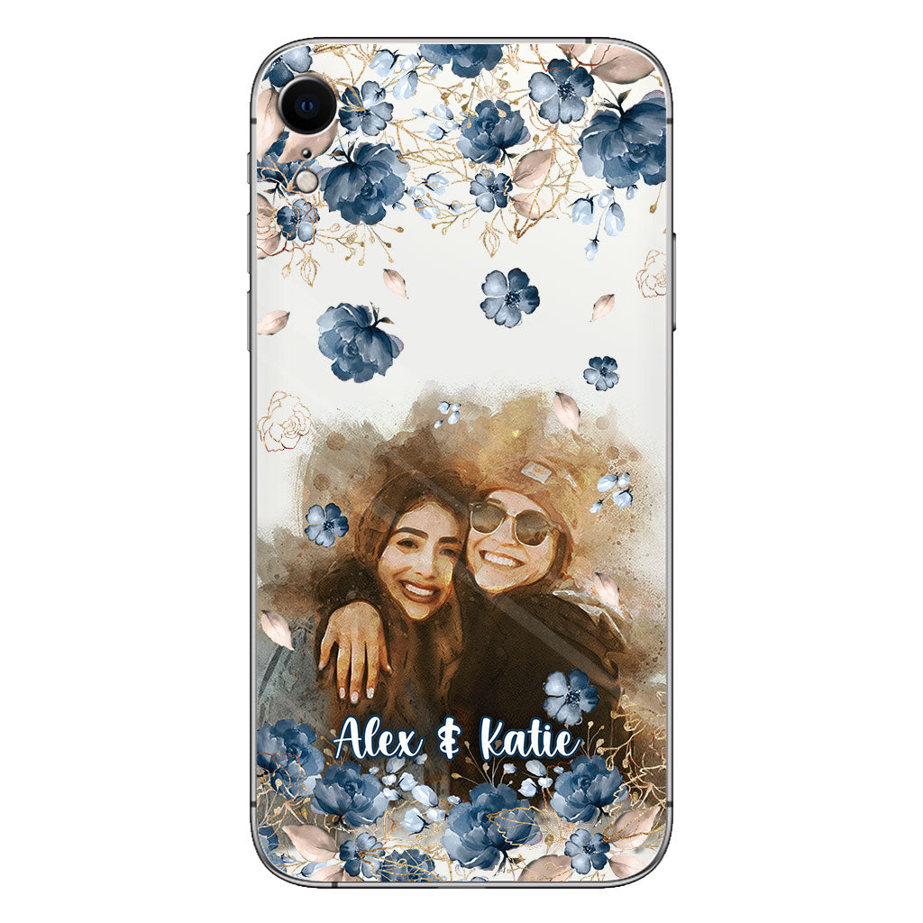 Bestie Matching Phone Case - Personalized Bestie Clear Phone Case