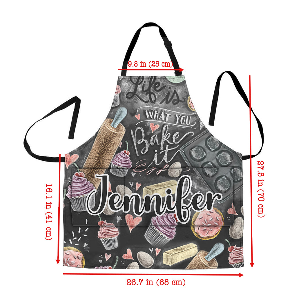 Life Is What You Bake It - Personalized Baking Apron