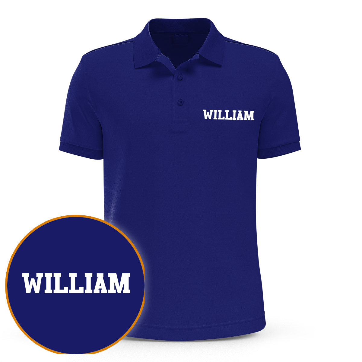 Custom Name - Personalized Couple Embroidered Polo Shirt
