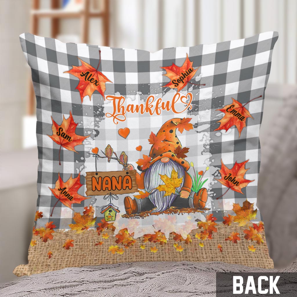 Thankful Grandma - Personalized Grandma Throw Pillow