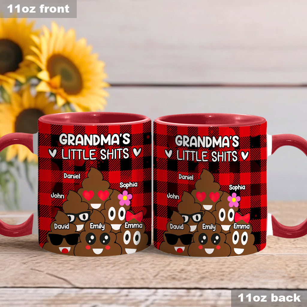 Grandma’s / Grandpa’s / Dad’s / Mom’s Little Cuties - Personalized Grandma Accent Mug