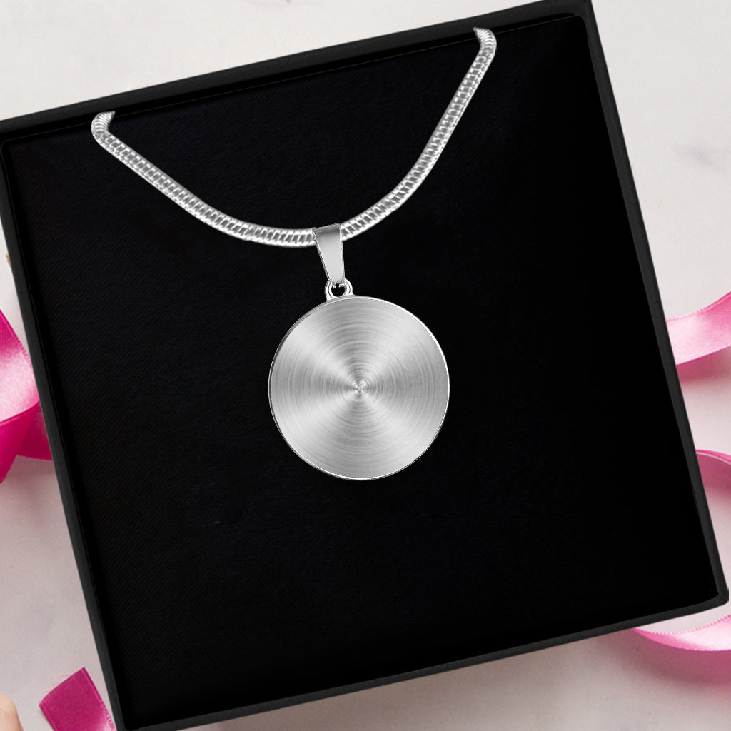 Deer O'Clock - Hunting Round Pendant Necklace