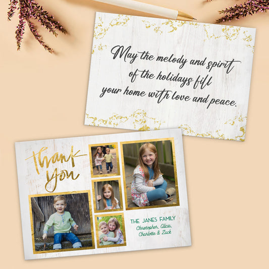 Thank You Photo Upload - Personalized Greeting Card
