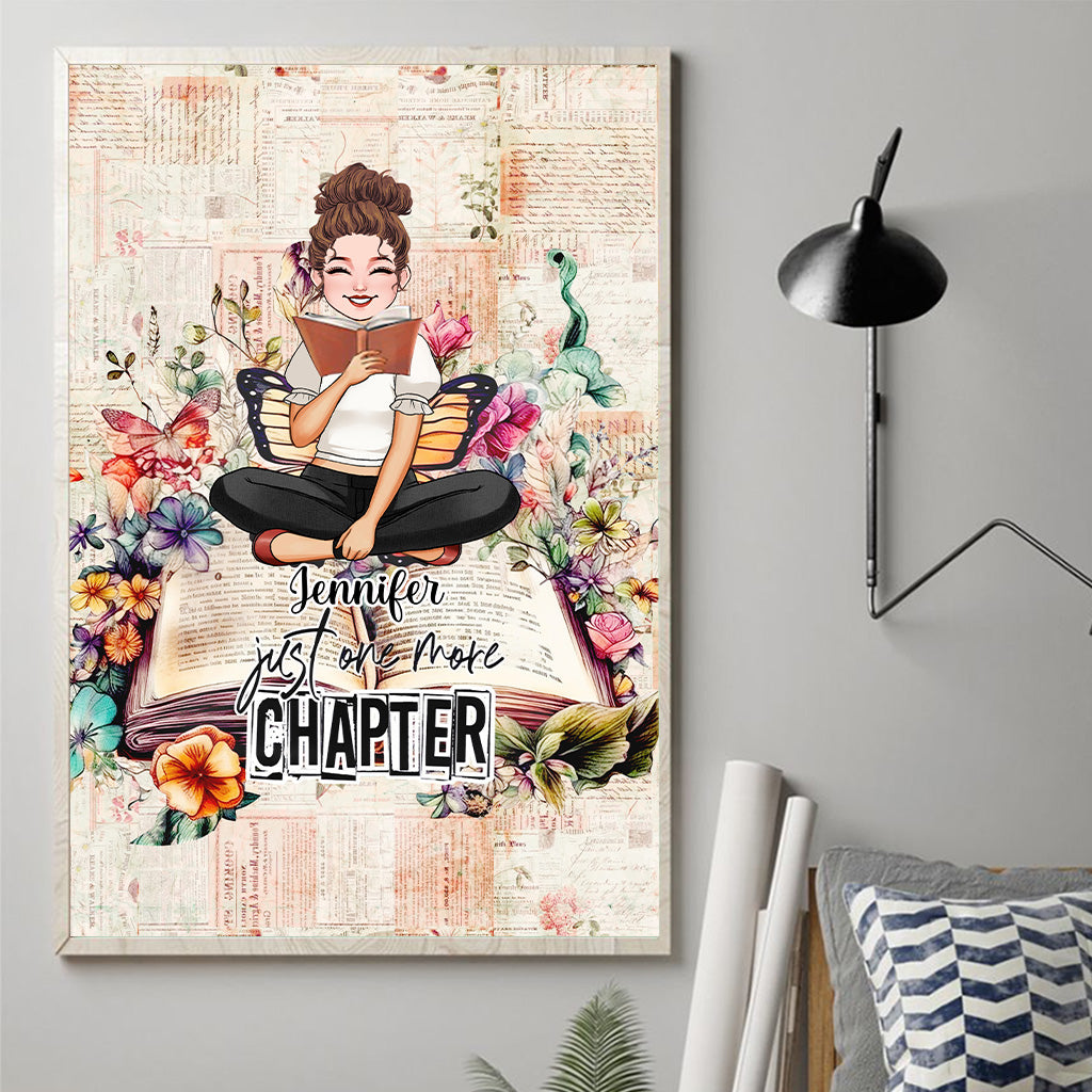 Just One More Chapter - Personalized Book Canvas And Poster