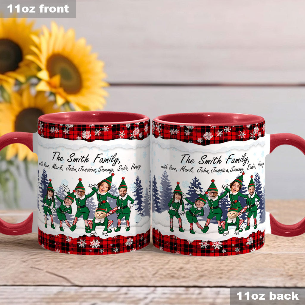 Merry Christmas - Personalized Family Accent Mug