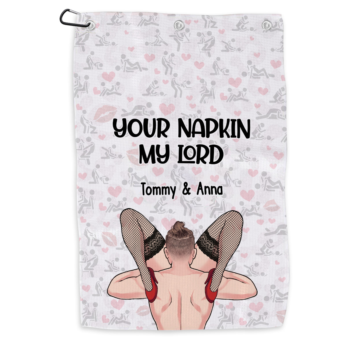 Your Napkin My Lord - Personalized Couple Towel