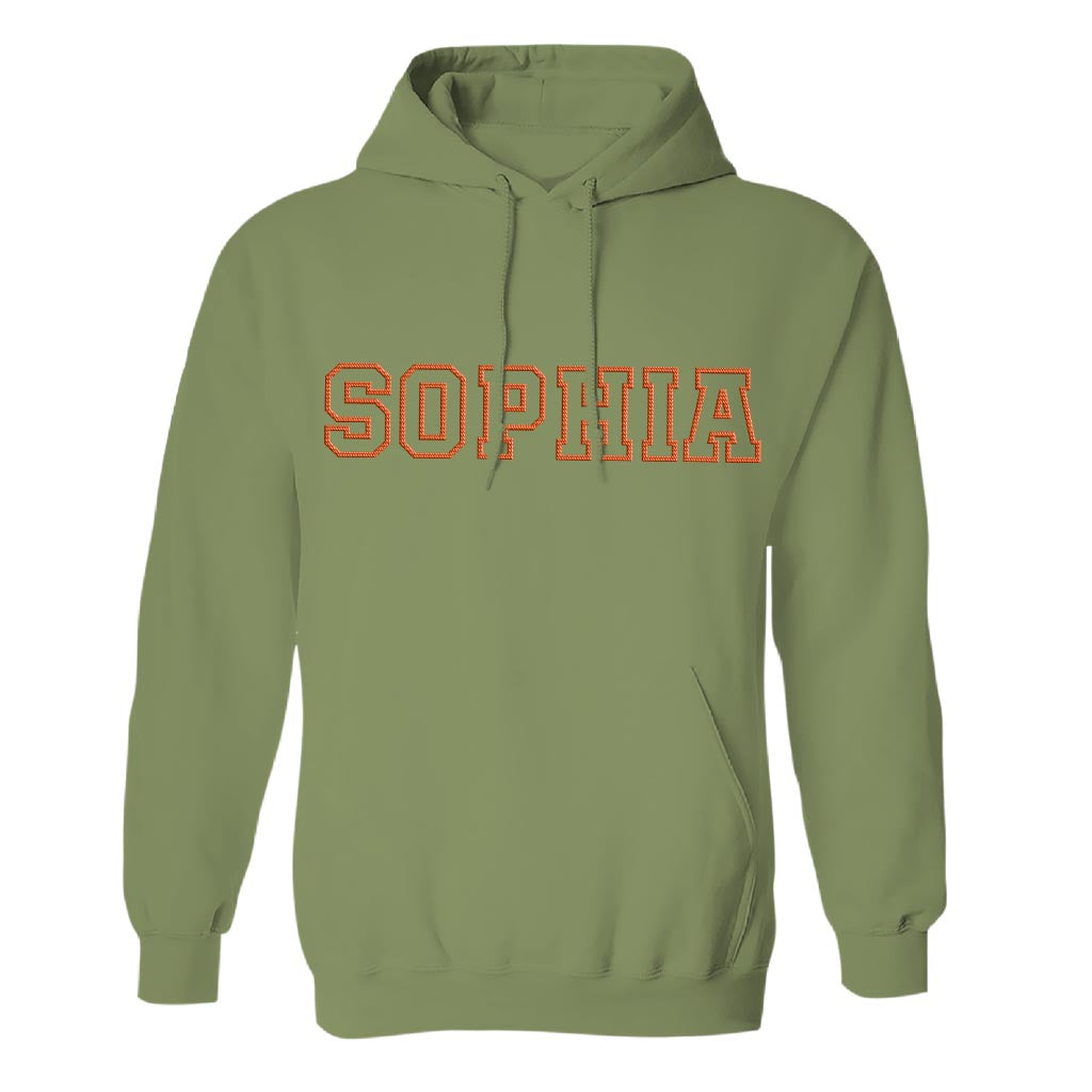 Custom Name - Personalized Sibling Embroidered Hoodie