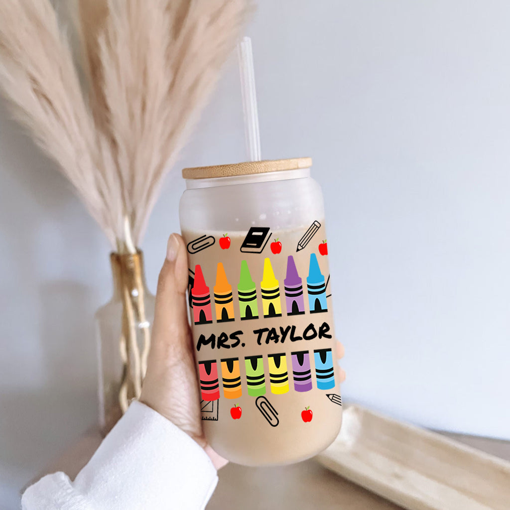 Teacher Facts - Personalized Teacher Can Glass