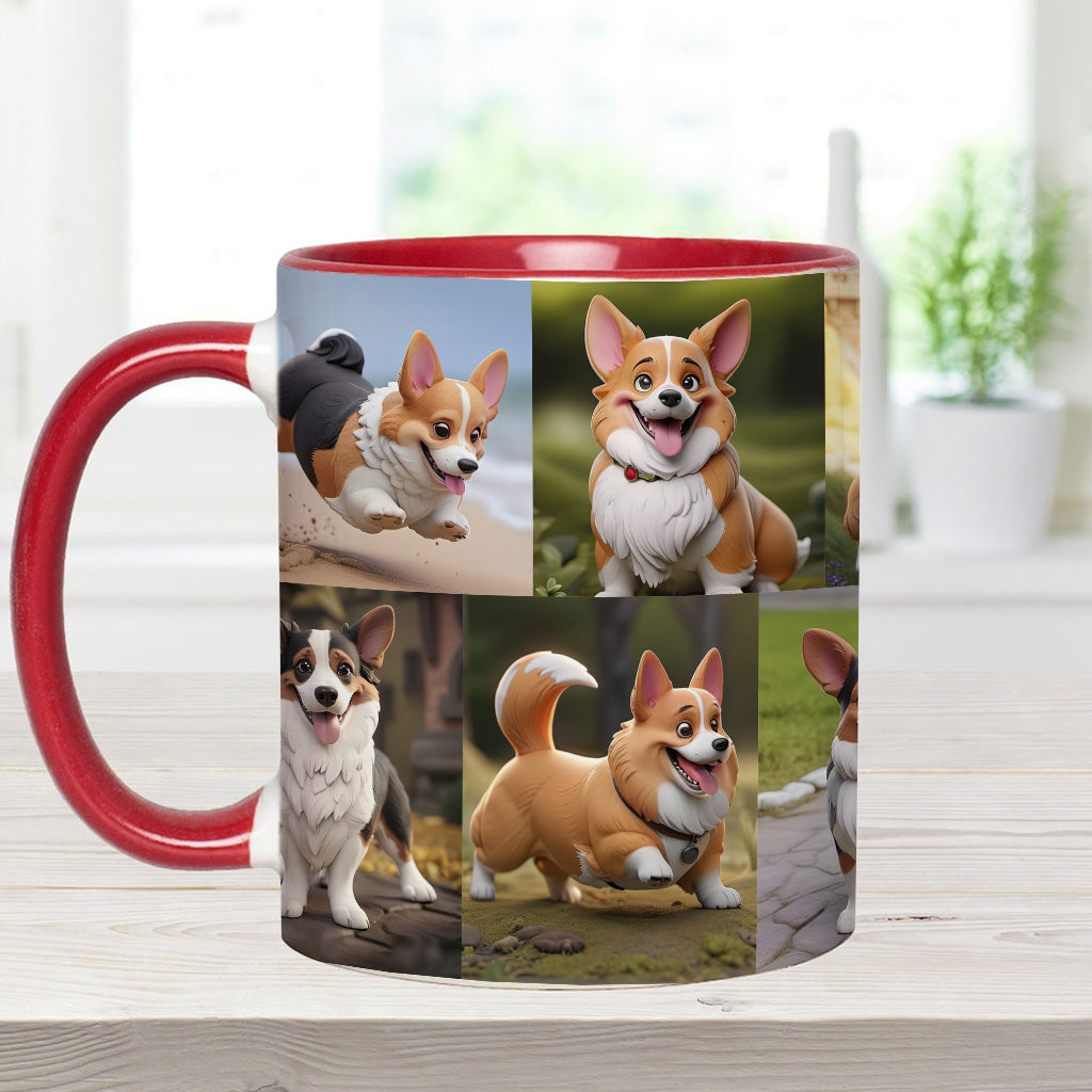 Cartoonize Pet Photos Collage - Gift for dog lovers, cat lover - Personalized Accent Mug