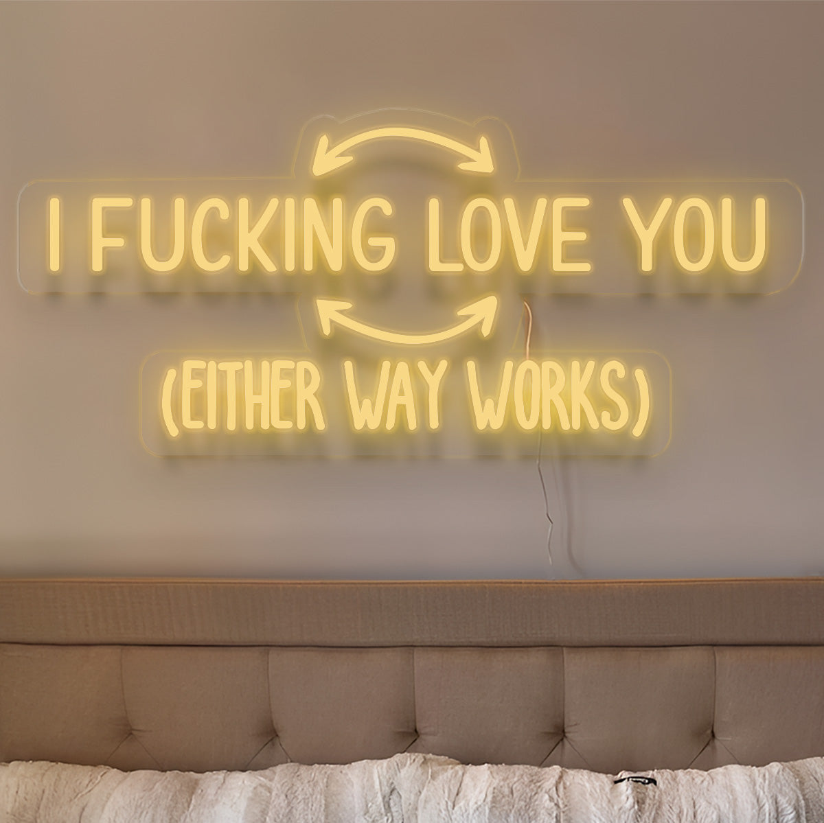 I Love You - Personalized Couple Neon Sign