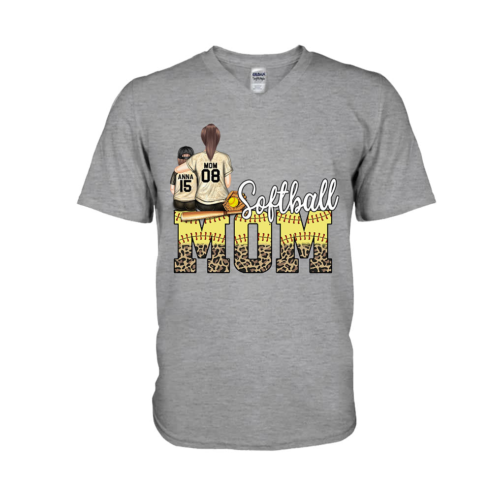 Softball Mom - Softball gift for mom - Personalized T-shirt And Hoodie