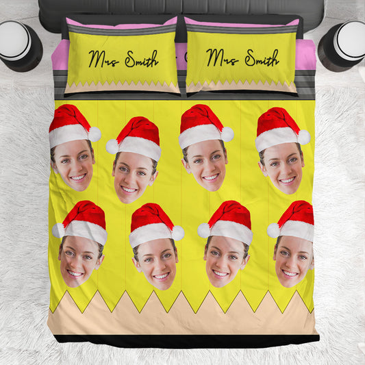 Vie d'enseignant - Ensemble de courtepointe personnalisé pour enseignant