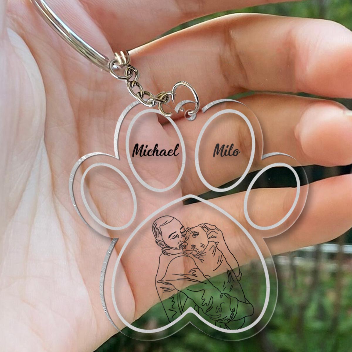 Fur Baby - Personalized Dog Keychain