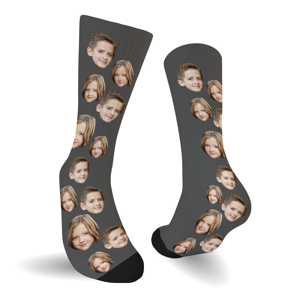 Custom Face - Personalized Sibling Socks