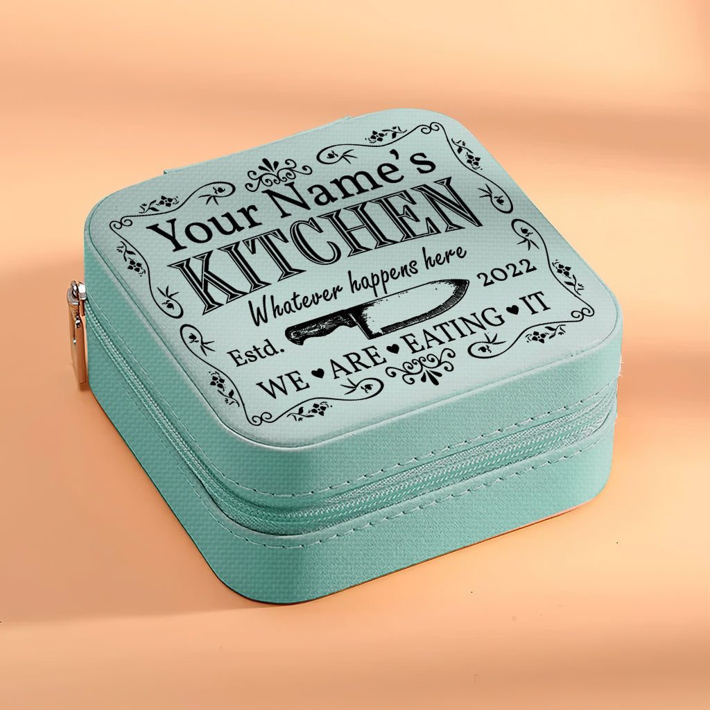 Whatever Happens Here We're Eating It - Personalized Cooking Jewelry Box