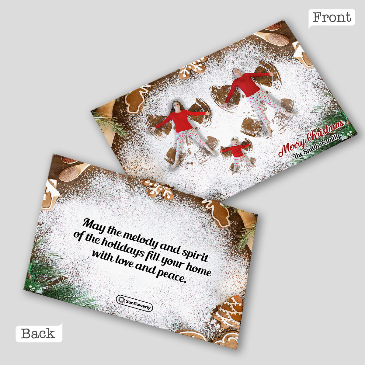 Merry Christmas - Personalized Family Greeting Card