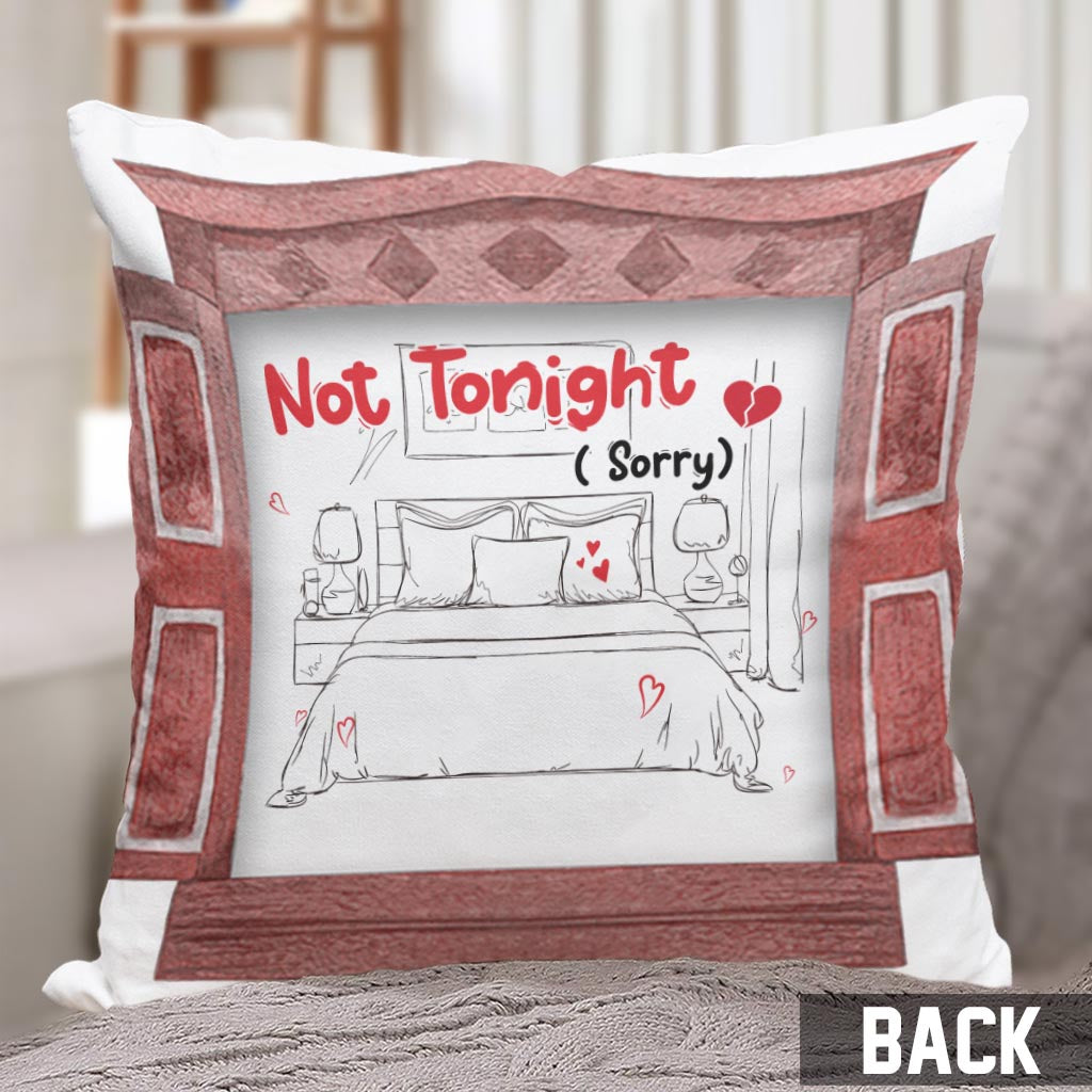 Tonight - Personalized Couple Throw Pillow