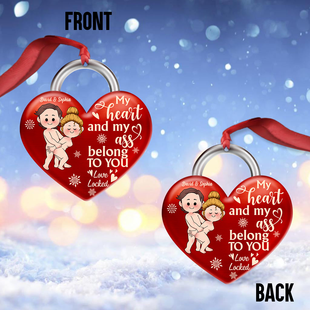 My Heart Belongs To You - Personalized Couple Ornament