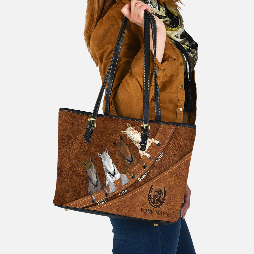Love Horse - Personalized Horse Leather Bag