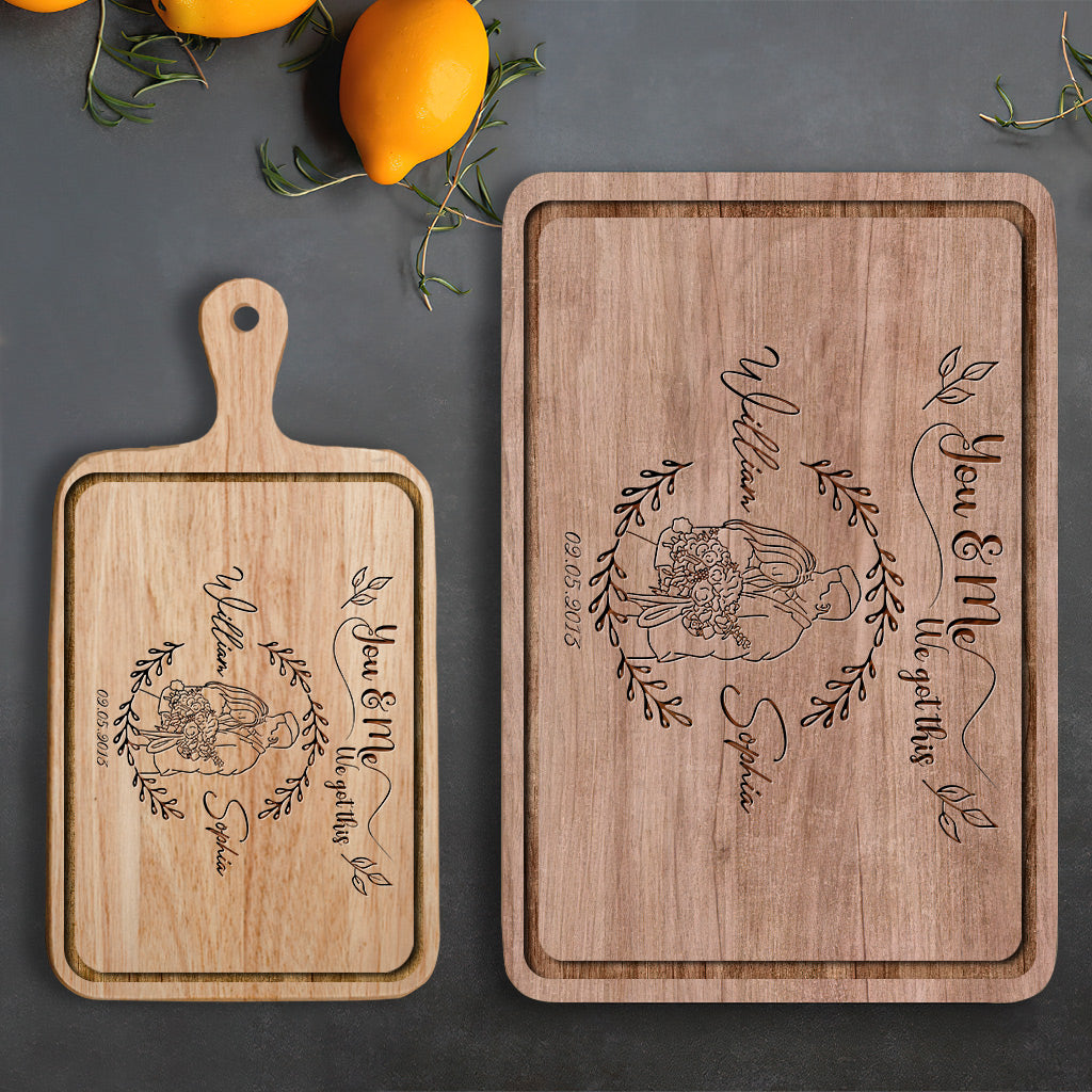 You & Me - Personalized Couple Cutting Board