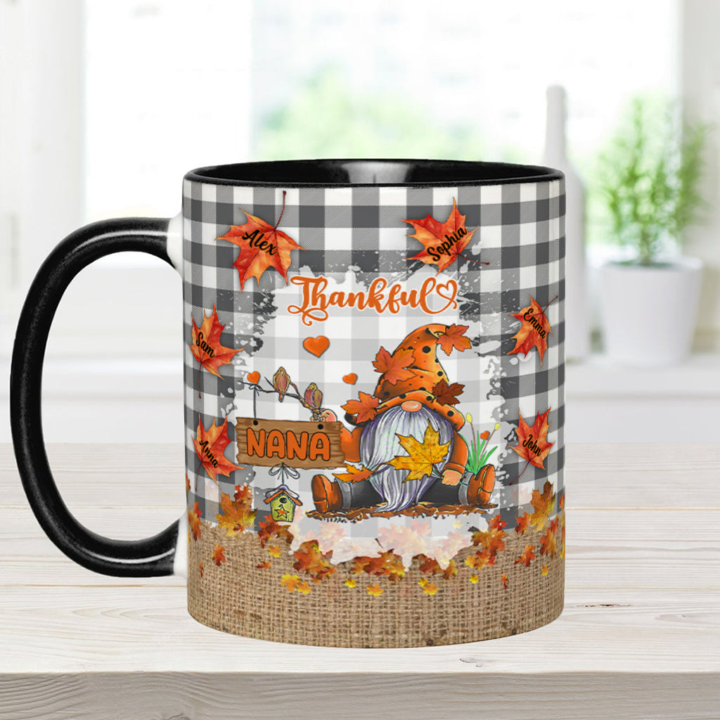 Thankful Grandma - Personalized Grandma Accent Mug