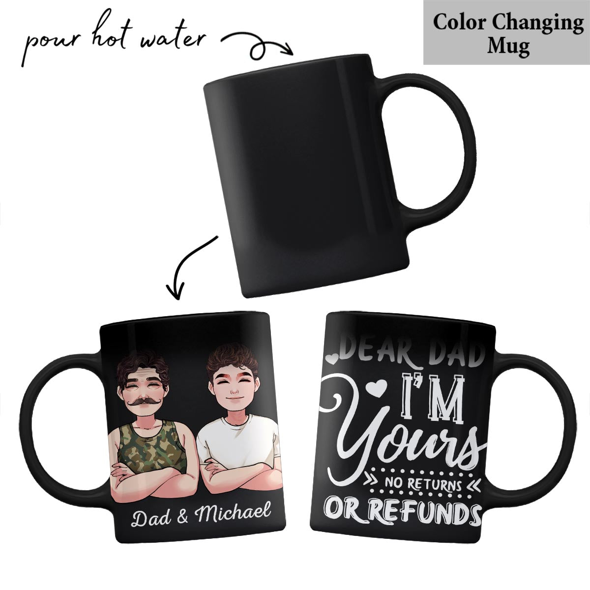 Dear Mom Dear Dad I'm Yours - Gift for mom, dad - Personalized Mug