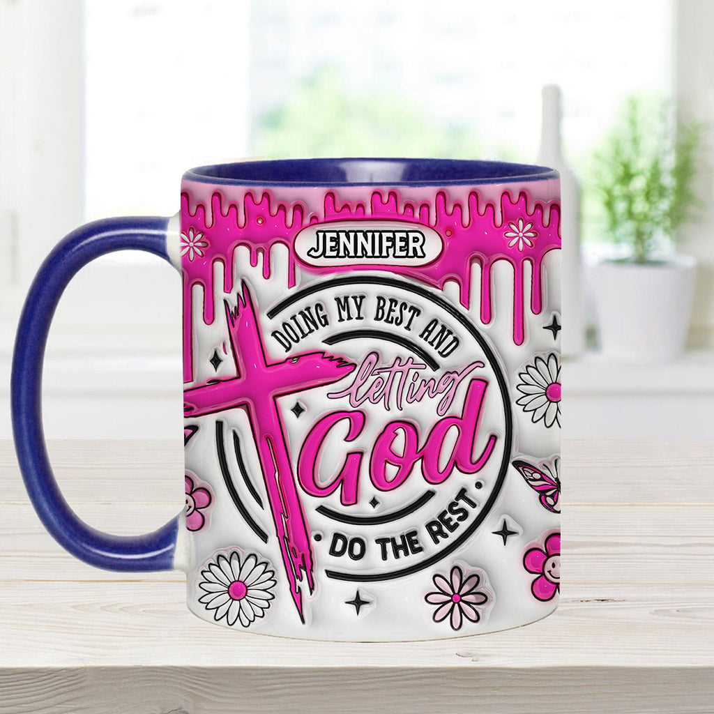 Ich gebe mein Bestes – Personalisierte Tasse mit christlichem Akzent