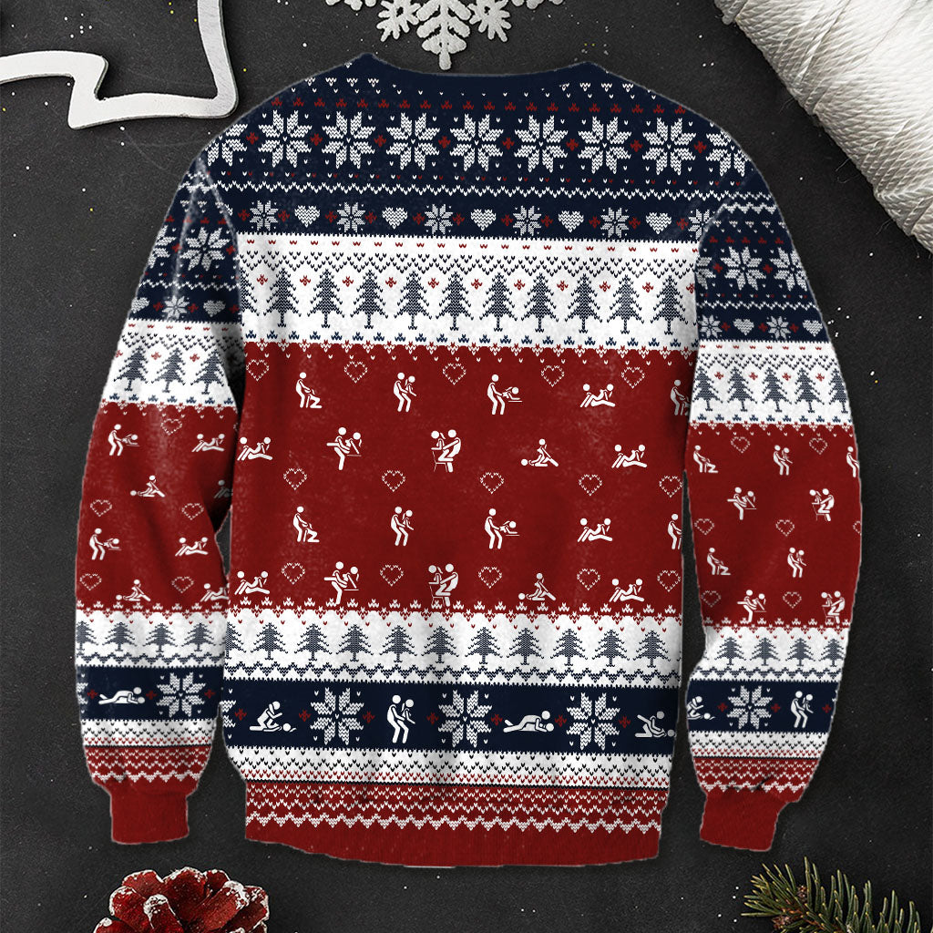 I Like Her Peppermint Candies His Candy Cane - Personalized Couple Ugly Sweater