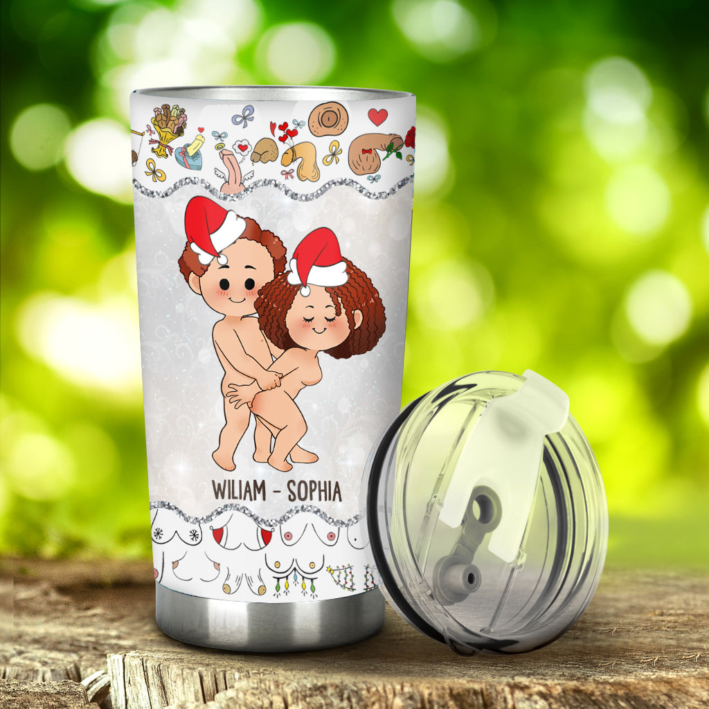 All I Want For Christmas - Personalized Couple Tumbler