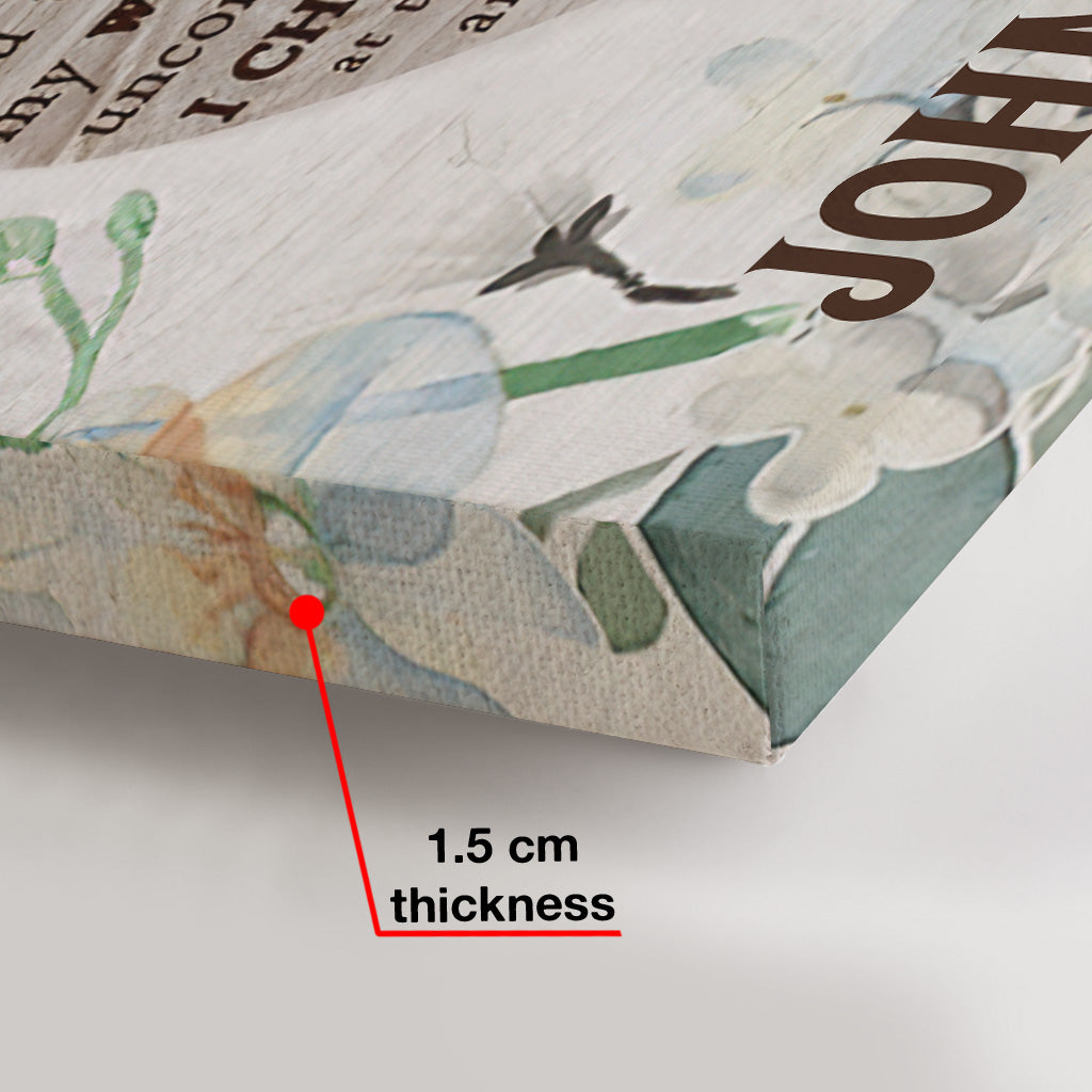 Ich wähle dich – Personalisierte Jagd-Leinwand und Poster