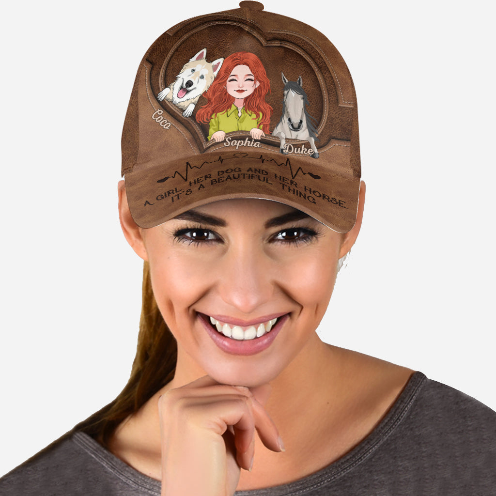 What A Beautiful Thing - Personalized Horse Classic Cap