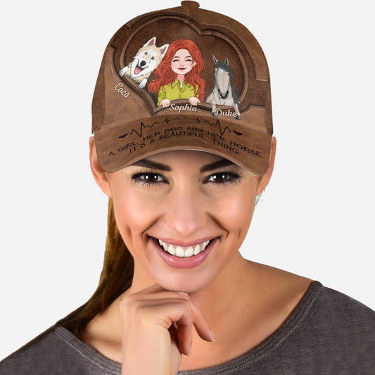 What A Beautiful Thing - Personalized Horse Classic Cap