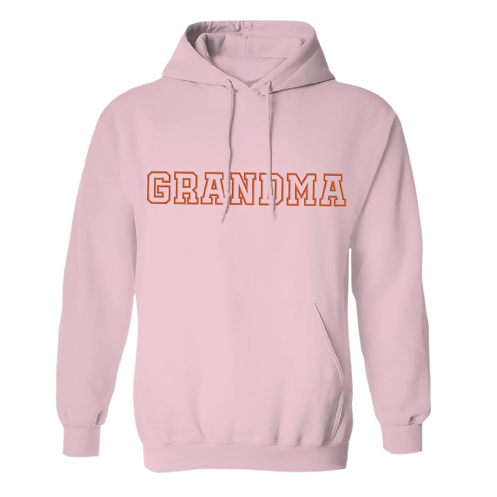 Personalisierter, bestickter Hoodie für Oma – individueller Name
