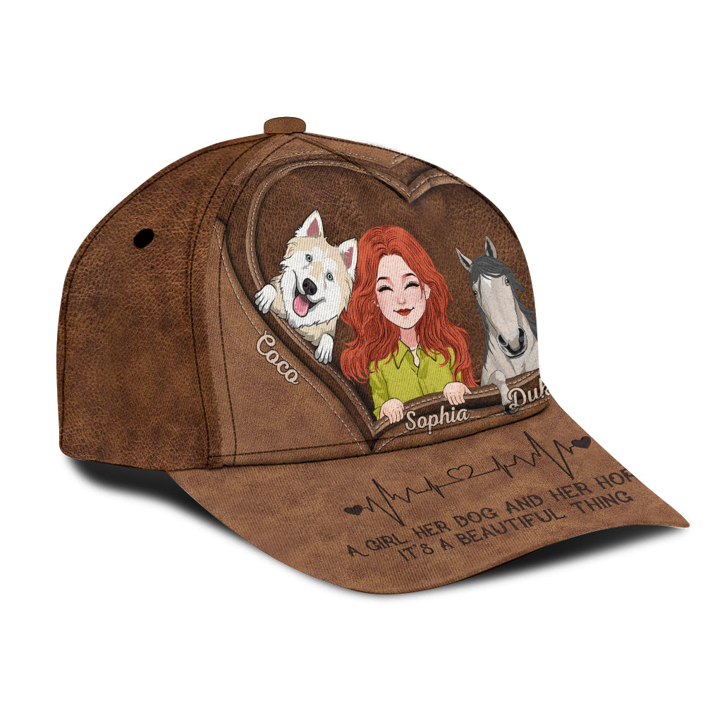 What A Beautiful Thing - Personalized Horse Classic Cap