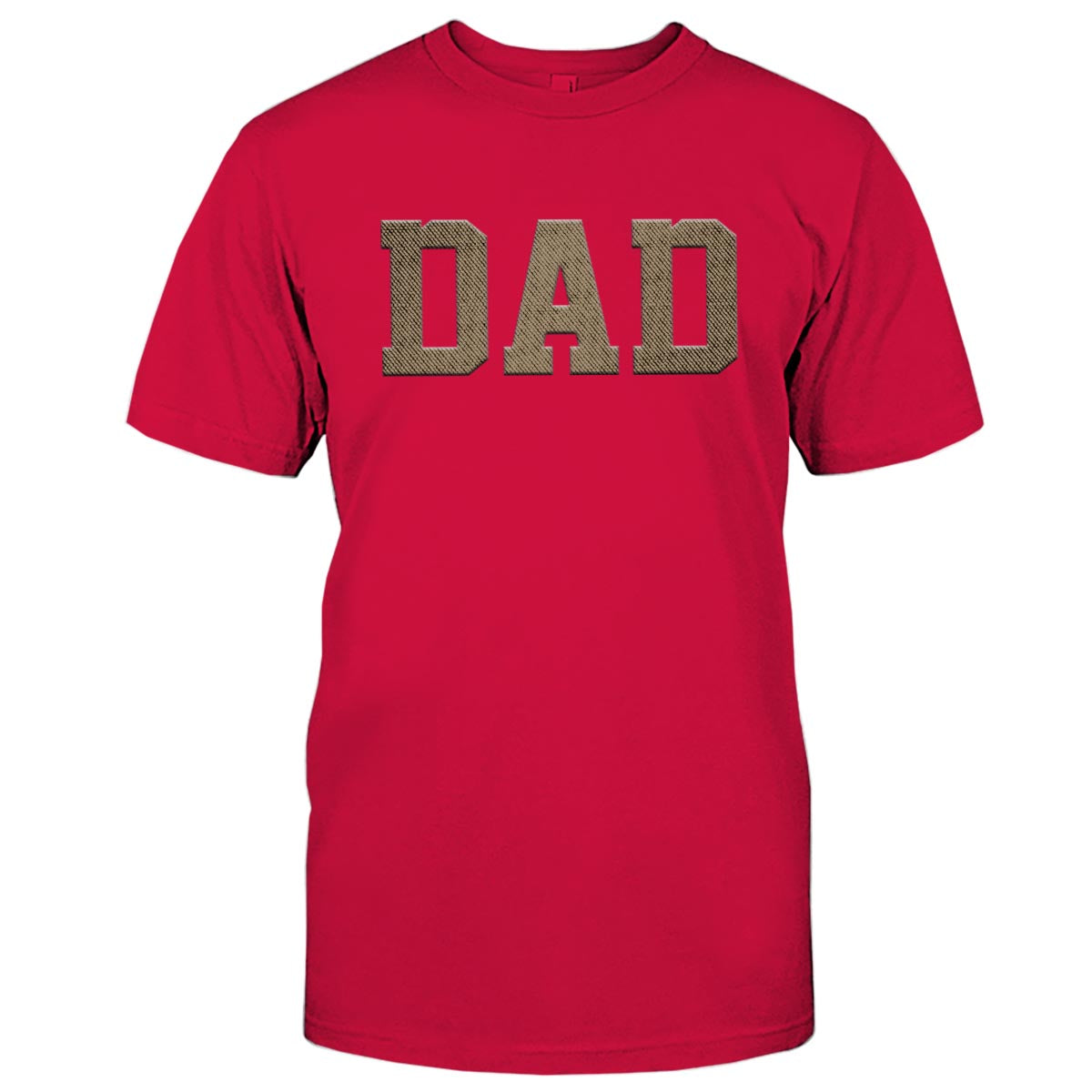 Custom Name - Personalized Father Embroidered T-shirt