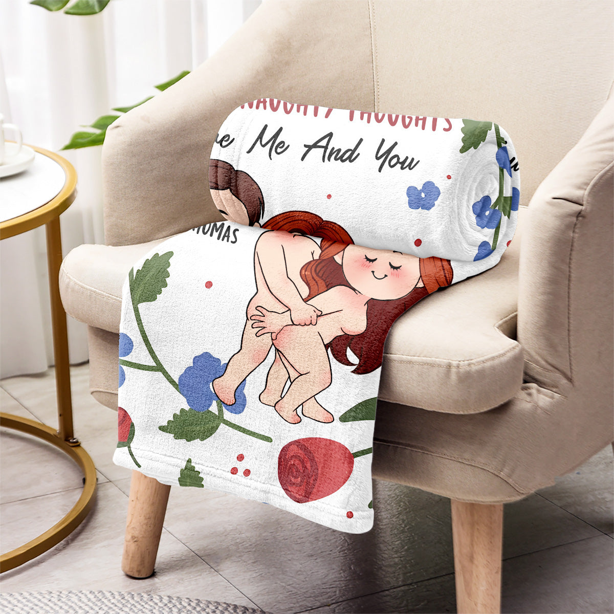 Roses Are Red Violets Are Blue - Personalized Couple Blanket