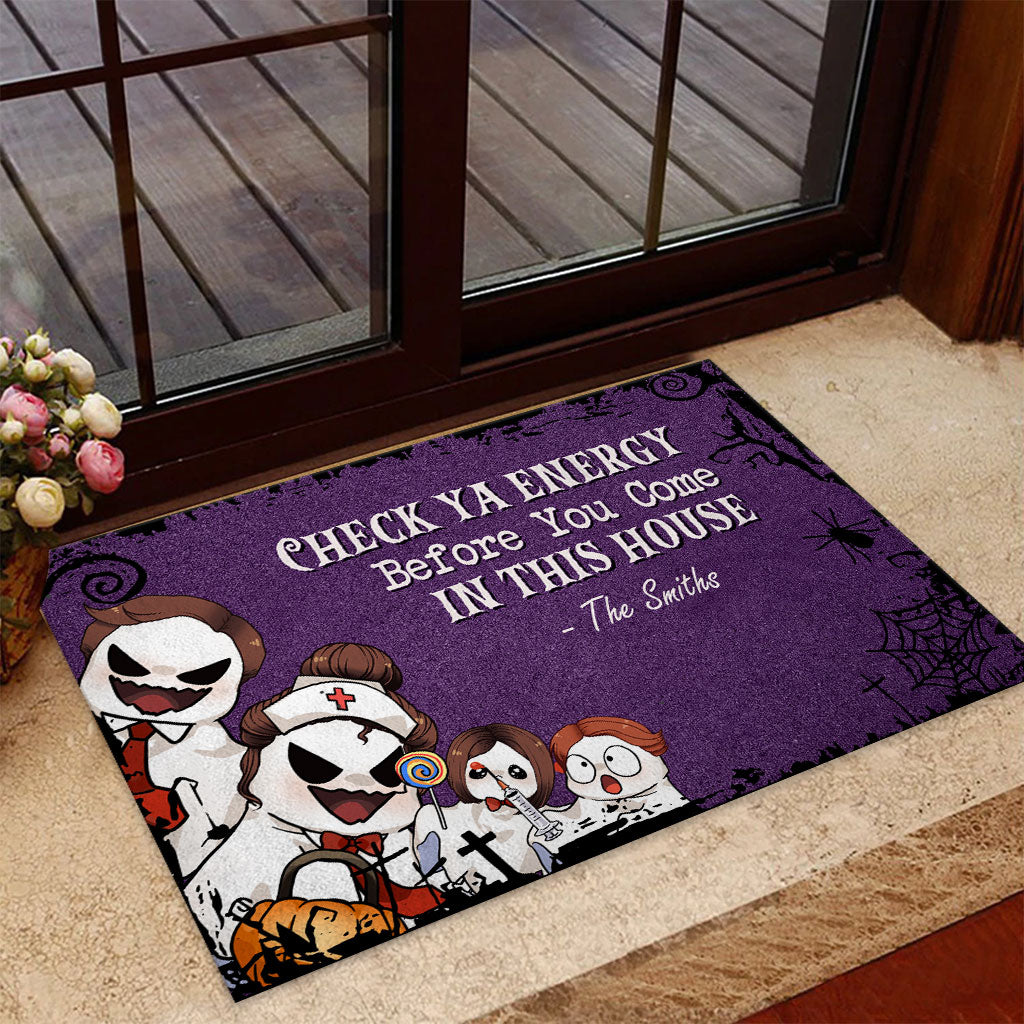 Check Ya Energy - Personalized Family Doormat