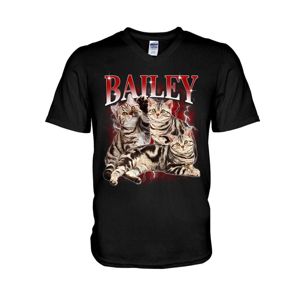 T-shirt et sweat à capuche personnalisés style rap bootleg - Cadeau idéal pour les amoureux des chiens et des chats - T-shirt et sweat à capuche personnalisés