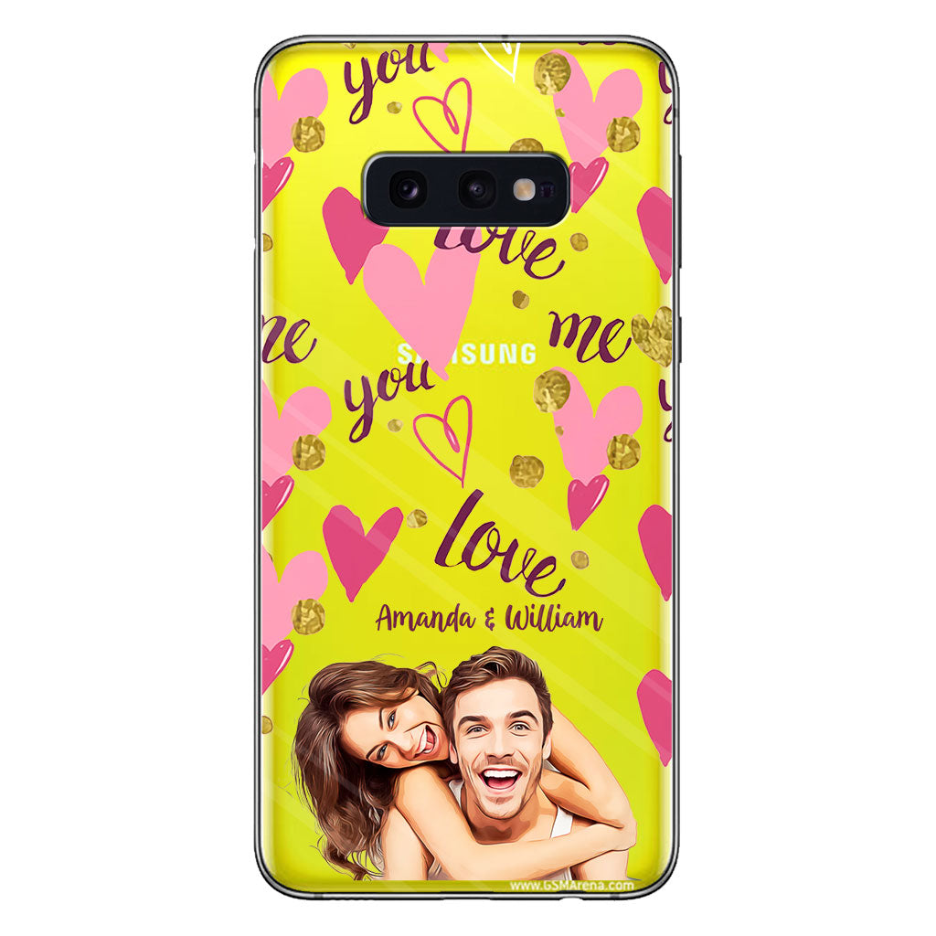 I'm Yours - Personalized Couple Clear Phone Case