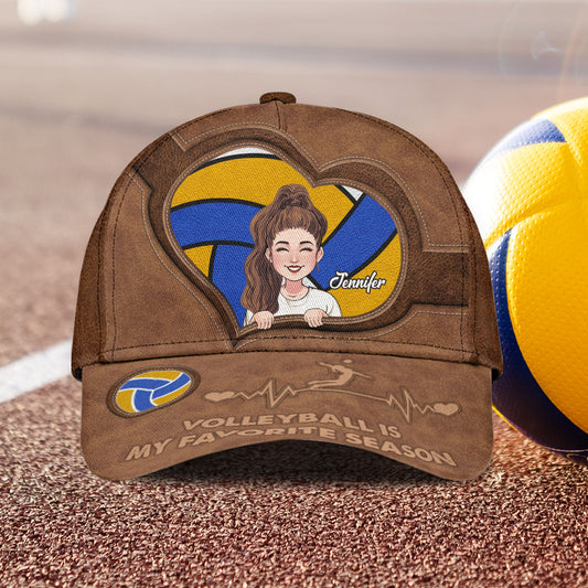 Volleyball Is My Favorite Season - Personalized Volleyball Classic Cap